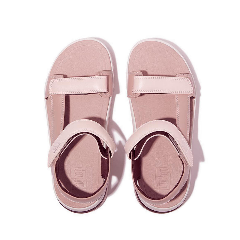 Surff Adj. Contrast-Stitch Leather B/Strap Sandals