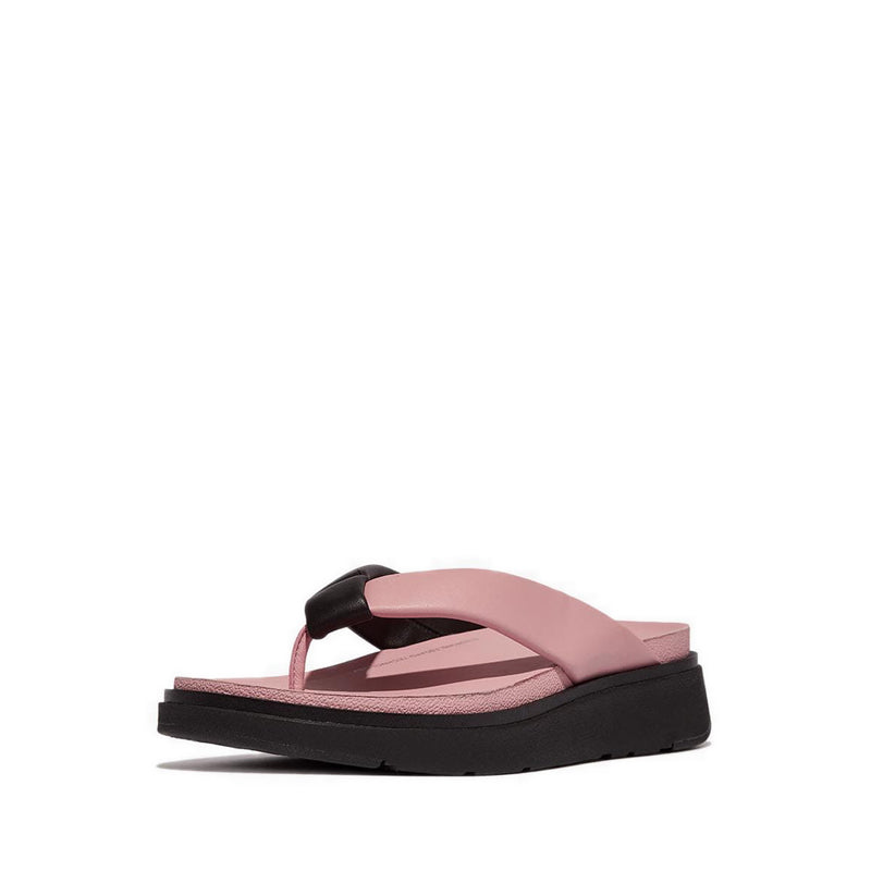 Gen-Ff Padded-Strap Leather Toe-Post Sandals