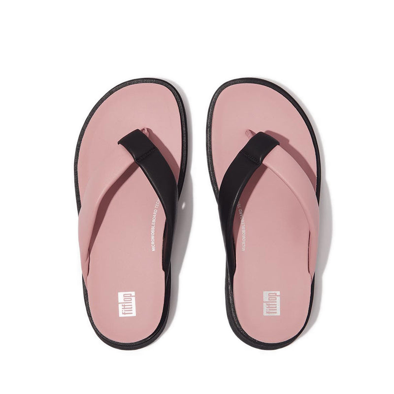 Gen-Ff Padded-Strap Leather Toe-Post Sandals