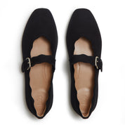 DELICATO WAVE-EDGE CANVAS MARY JANES