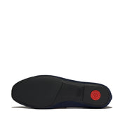 DELICATO CRYSTAL CAP-TOE DENIM BALLET FLATS