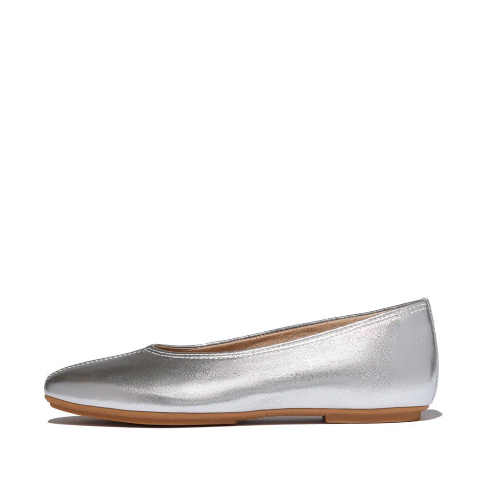 DELICATO HIGH-CUT SOFT-LEATHER BALLET FLATS