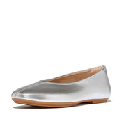 DELICATO HIGH-CUT SOFT-LEATHER BALLET FLATS