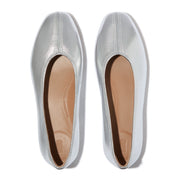 DELICATO HIGH-CUT SOFT-LEATHER BALLET FLATS