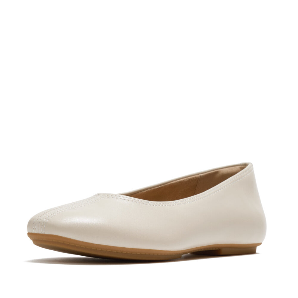 DELICATO HIGH-CUT SOFT-LEATHER BALLET FLATS