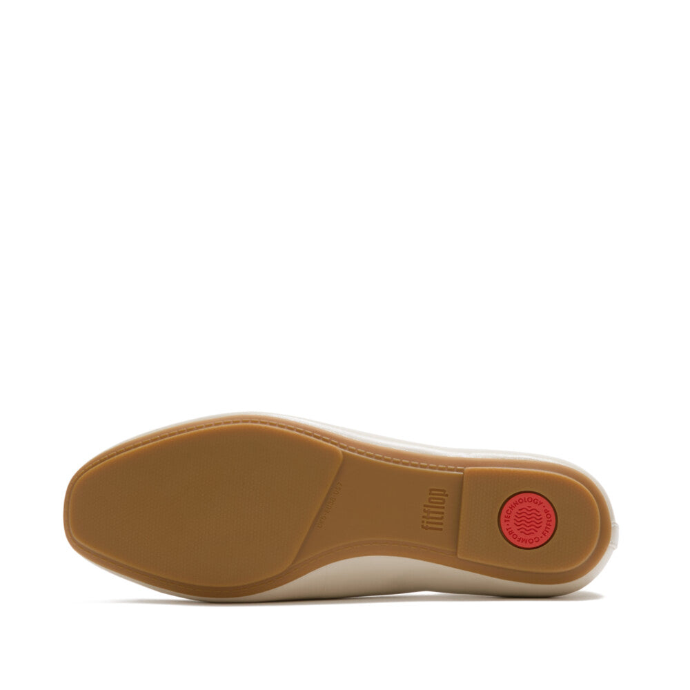 DELICATO HIGH-CUT SOFT-LEATHER BALLET FLATS