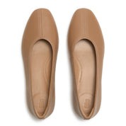 DELICATO HIGH-CUT SOFT-LEATHER BALLET FLATS