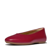 DELICATO HIGH-CUT SOFT-LEATHER BALLET FLATS