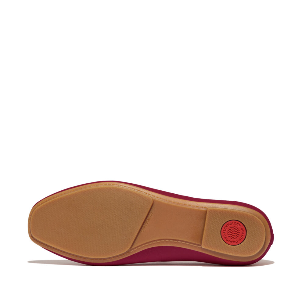 DELICATO HIGH-CUT SOFT-LEATHER BALLET FLATS