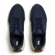 F-MODE FLOW CRYSTAL DENIM/SUEDE SNEAKERS
