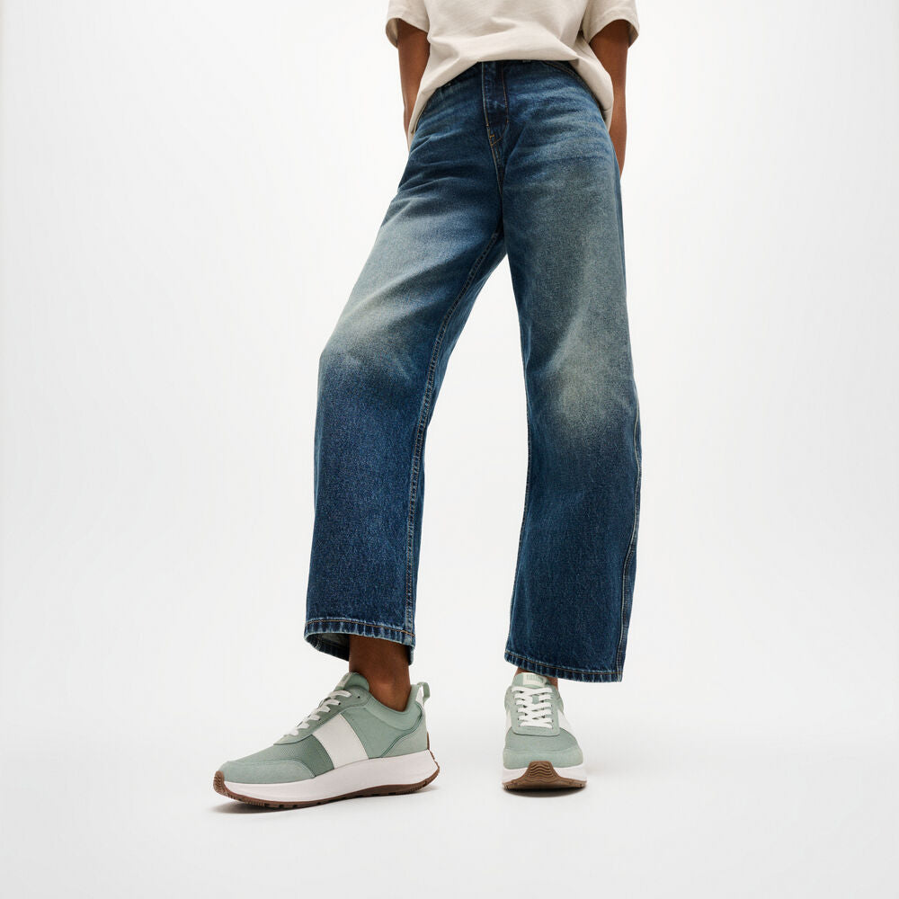 F-MODE FLOW FABRIC/SUEDE SNEAKERS