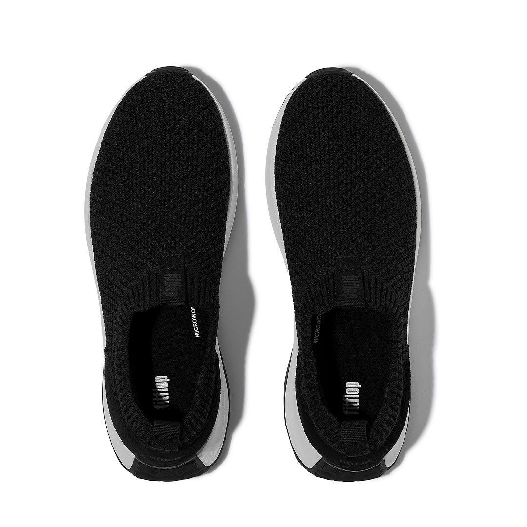 F-MODE FLOW TEXTURED-KNIT SLIP-ON SNEAKERS