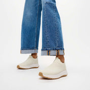 F-MODE FLOW TEXTURED-KNIT SLIP-ON SNEAKERS