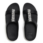 FINO PEARLS-AND-CRYSTAL H-BAR SLIDES