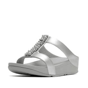 FINO PEARLS-AND-CRYSTAL H-BAR SLIDES