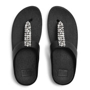 FINO PEARLS-AND-CRYSTAL TOE-POST SANDALS