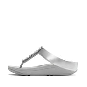 FINO PEARLS-AND-CRYSTAL TOE-POST SANDALS