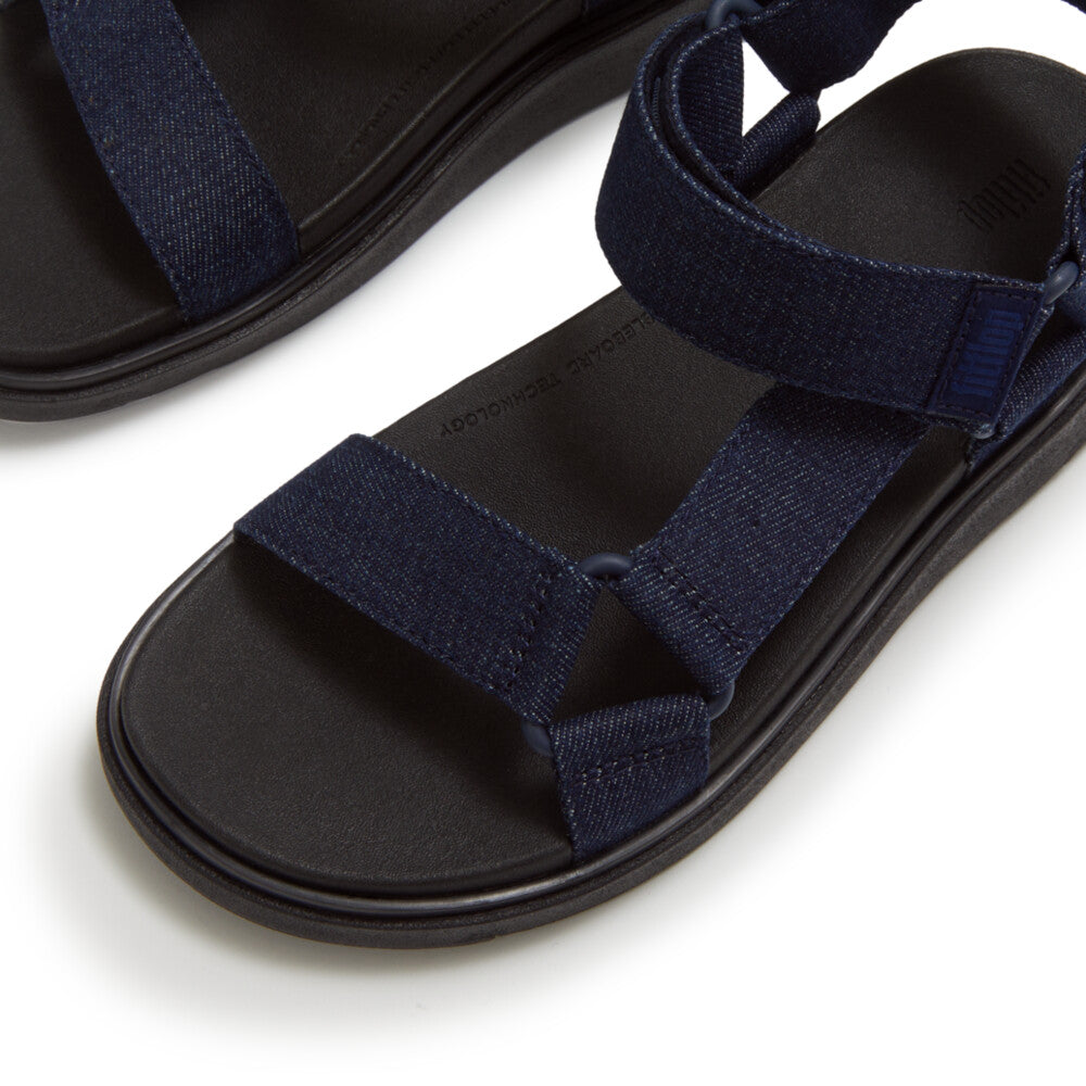 GEN-FF ADJUSTABLE DENIM BACK-STRAP SANDALS