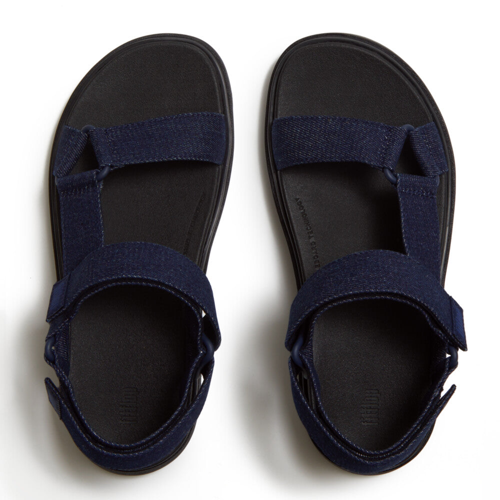GEN-FF ADJUSTABLE DENIM BACK-STRAP SANDALS