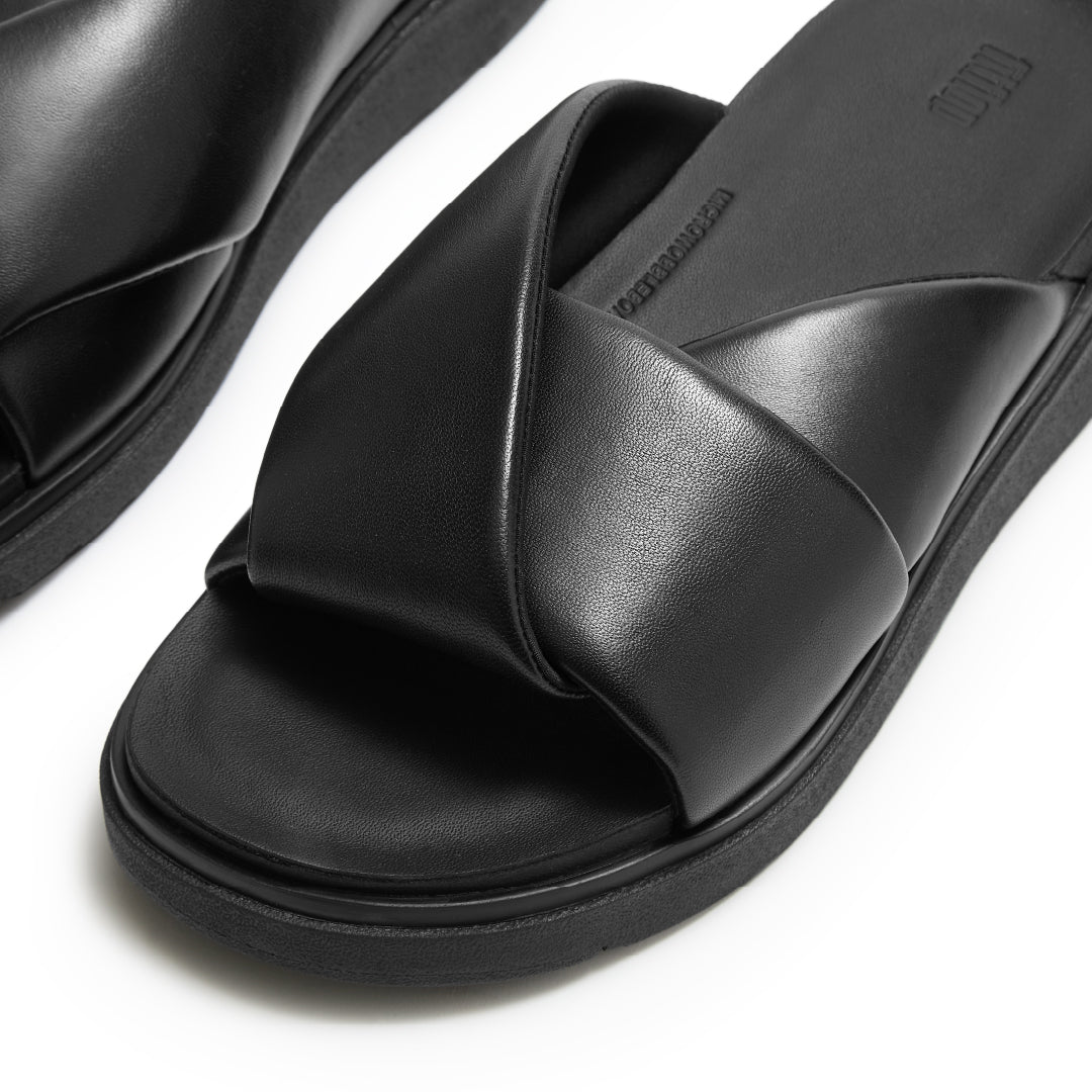 GEN-FF FOLDED-LEATHER SLIDES