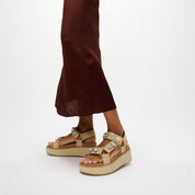 GEN-FF MAX ULTRA-JEWEL LEATHER BACK-STRAP SANDALS