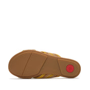 GRACIE STRIPE-WEBBING CROSS SLIDES