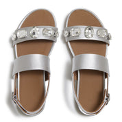 GRACIE ULTRA-JEWEL LEATHER BACK-STRAP SANDALS