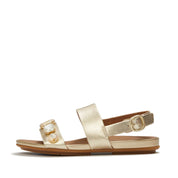 GRACIE ULTRA-JEWEL LEATHER BACK-STRAP SANDALS