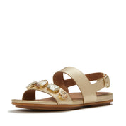 GRACIE ULTRA-JEWEL LEATHER BACK-STRAP SANDALS