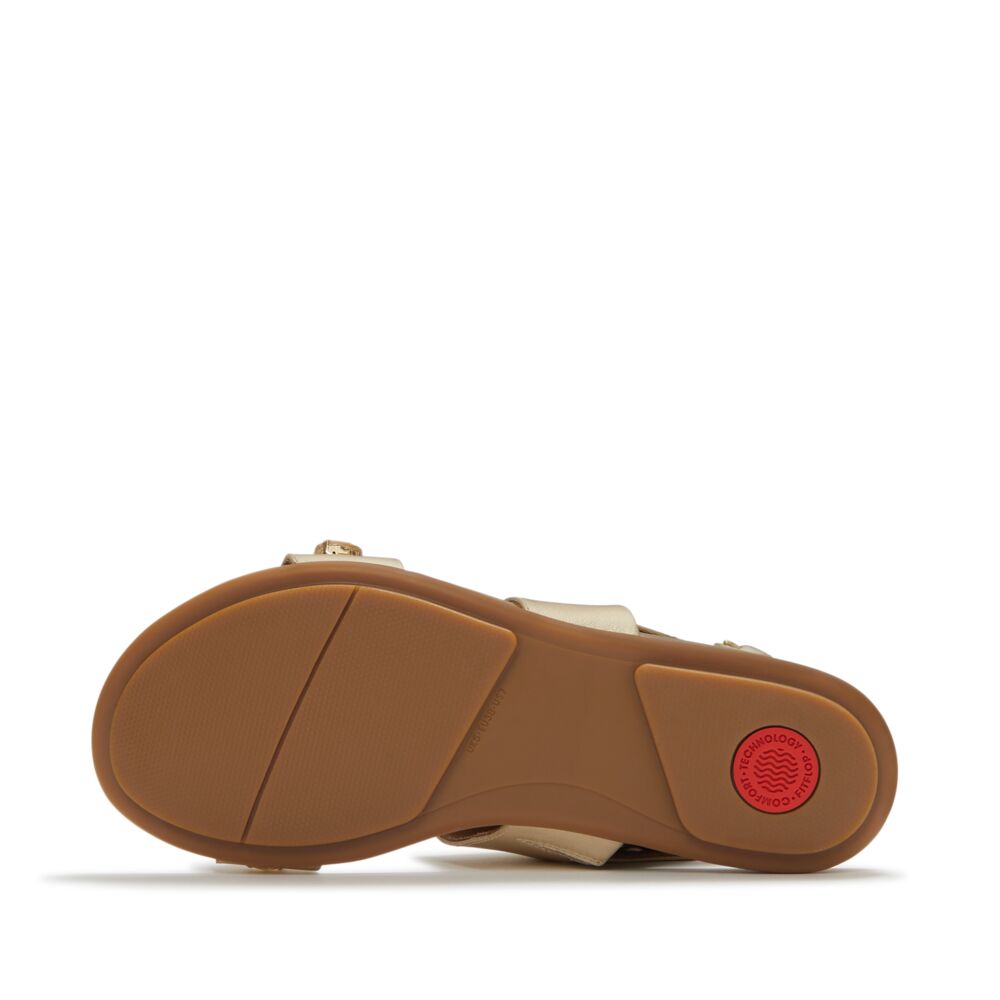 GRACIE ULTRA-JEWEL LEATHER BACK-STRAP SANDALS