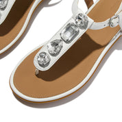 GRACIE ULTRA-JEWEL LEATHER T-BAR SANDALS