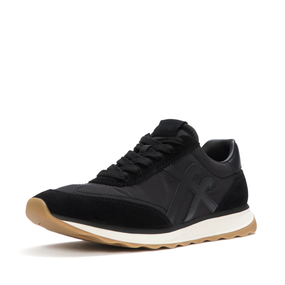 RETRO-Q FF FABRIC/SUEDE TRAINERS