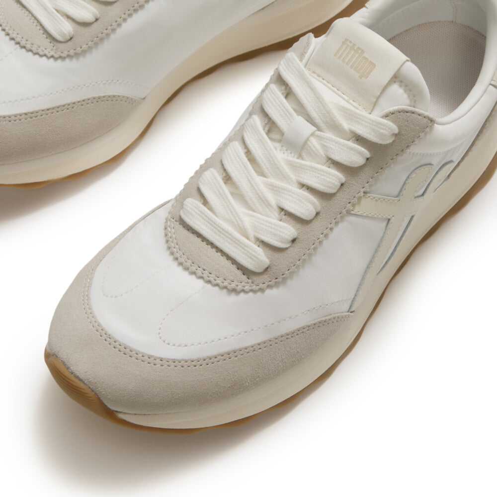 RETRO-Q FF FABRIC/SUEDE TRAINERS