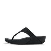 LULU SHIMMERGLITZ TOE-POST SANDALS