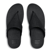 LULU SHIMMERGLITZ TOE-POST SANDALS