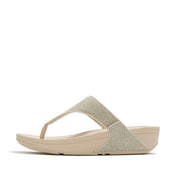 LULU SHIMMERGLITZ TOE-POST SANDALS