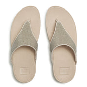 LULU SHIMMERGLITZ TOE-POST SANDALS