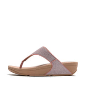 LULU SHIMMERGLITZ TOE-POST SANDALS