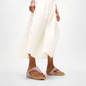 LULU SHIMMERGLITZ TOE-POST SANDALS