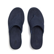 PLATFFORMS DENIM WEDGE TOE-POST SANDALS