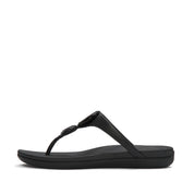 SOLAY GLOSSY-DISC TOE-POST SANDALS