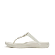 SOLAY GLOSSY-DISC TOE-POST SANDALS
