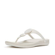 SOLAY GLOSSY-DISC TOE-POST SANDALS