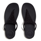 SOLAY MIXED-CRYSTAL TOE-POST SANDALS
