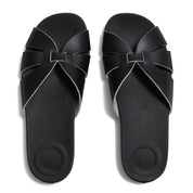 SOLAY WATERPROOF-LEATHER WOVEN SLIDES