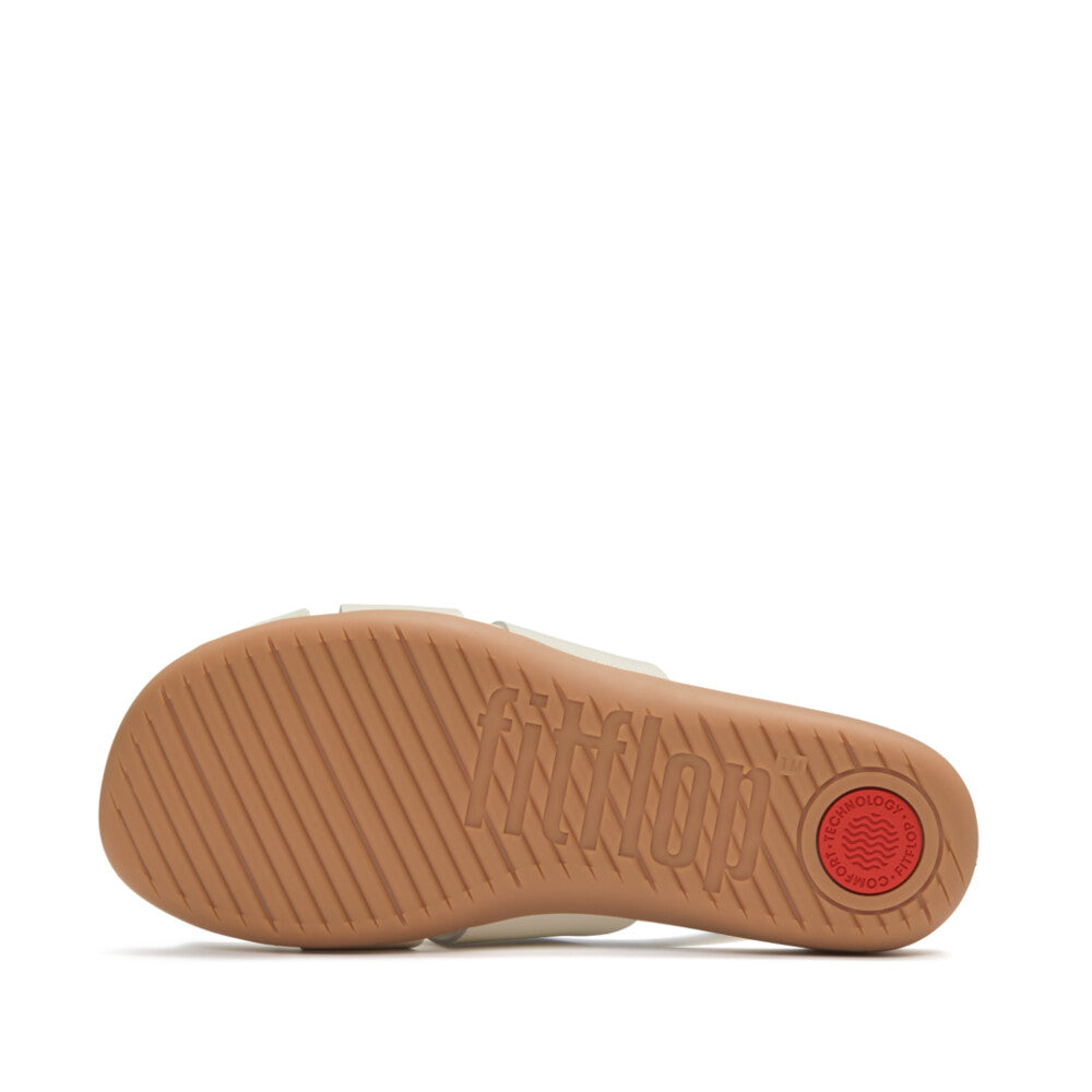 SOLAY WATERPROOF-LEATHER WOVEN SLIDES