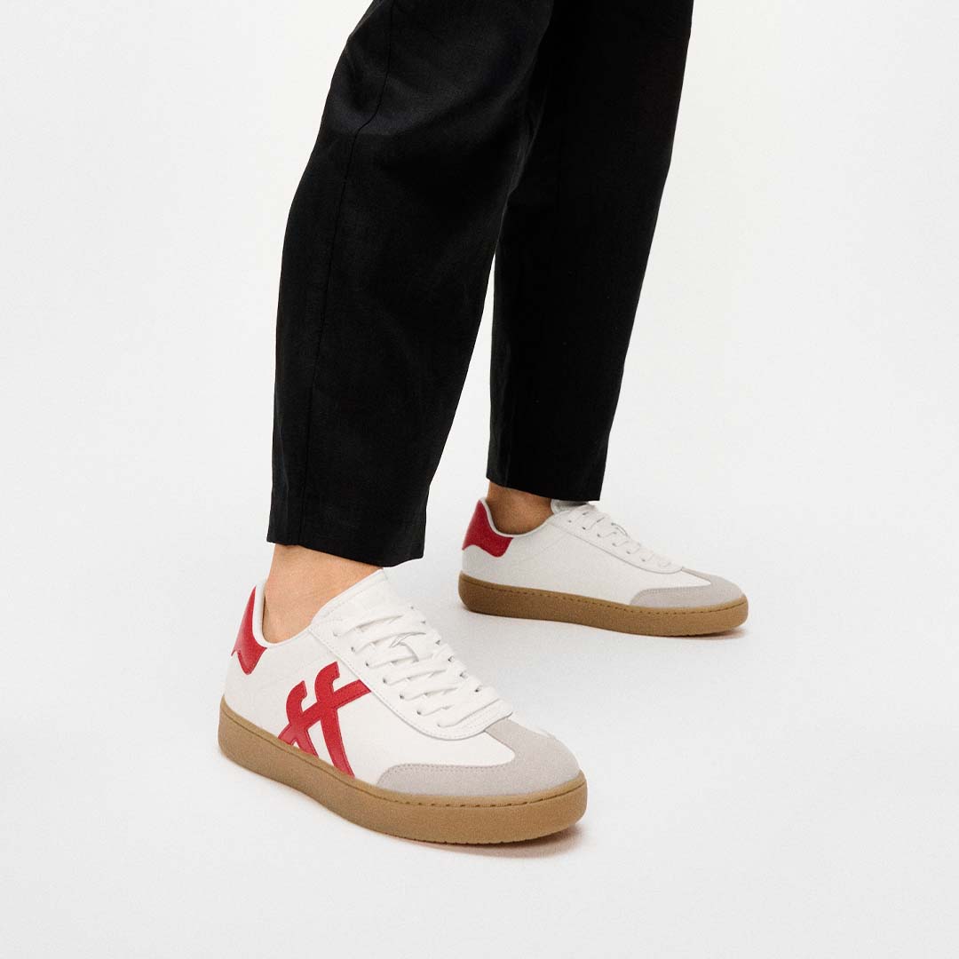 THE DASH MENS T-TOE LEATHER SNEAKERS