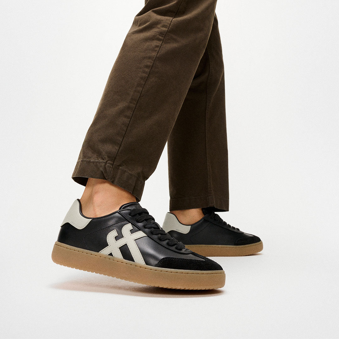 THE DASH MENS T-TOE LEATHER SNEAKERS