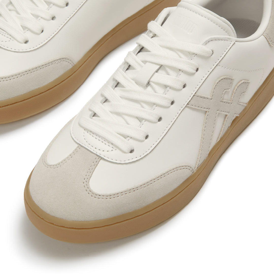 THE DASH T-TOE LEATHER/SUEDE SNEAKERS