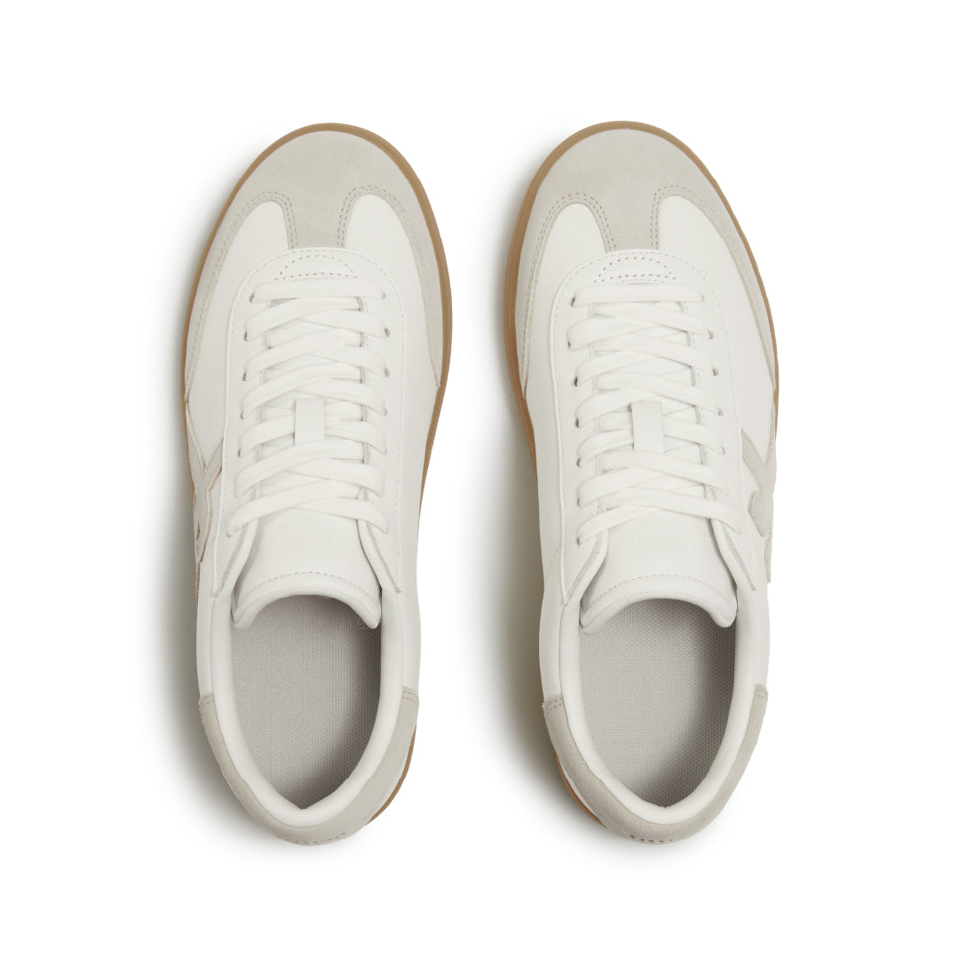 THE DASH T-TOE LEATHER/SUEDE SNEAKERS